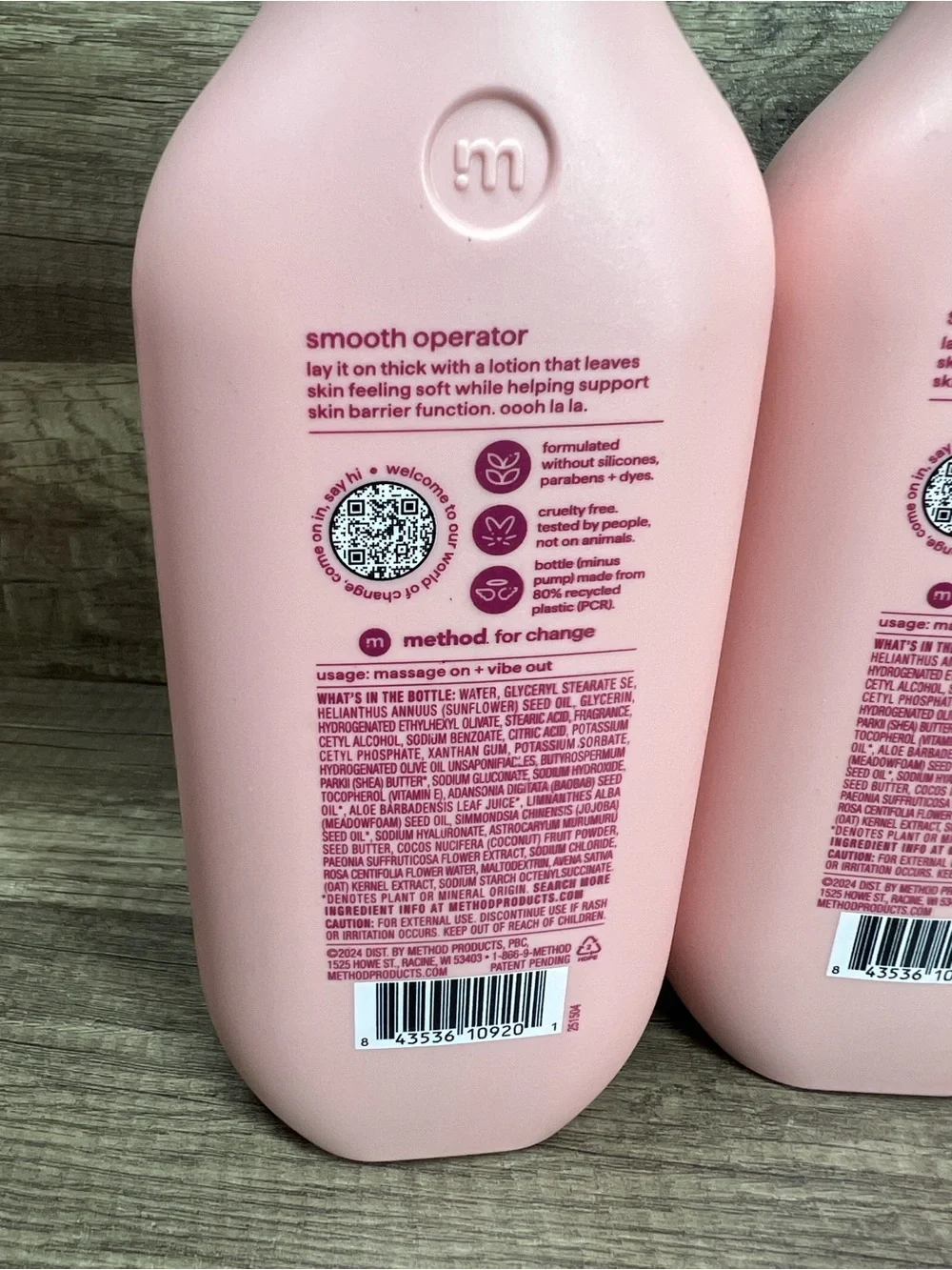 Method body lotion